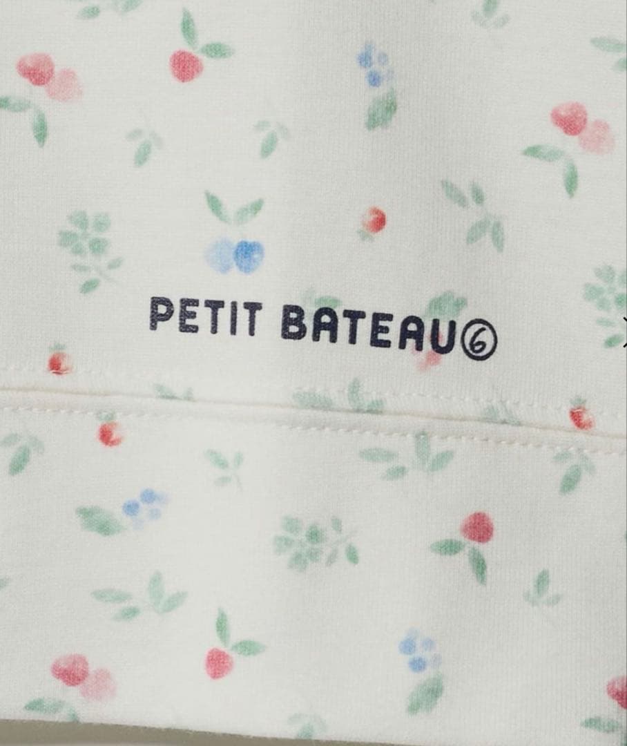 未使用⭐︎6ロクPETIT BATEAU ⭐︎別注カーディガン花柄