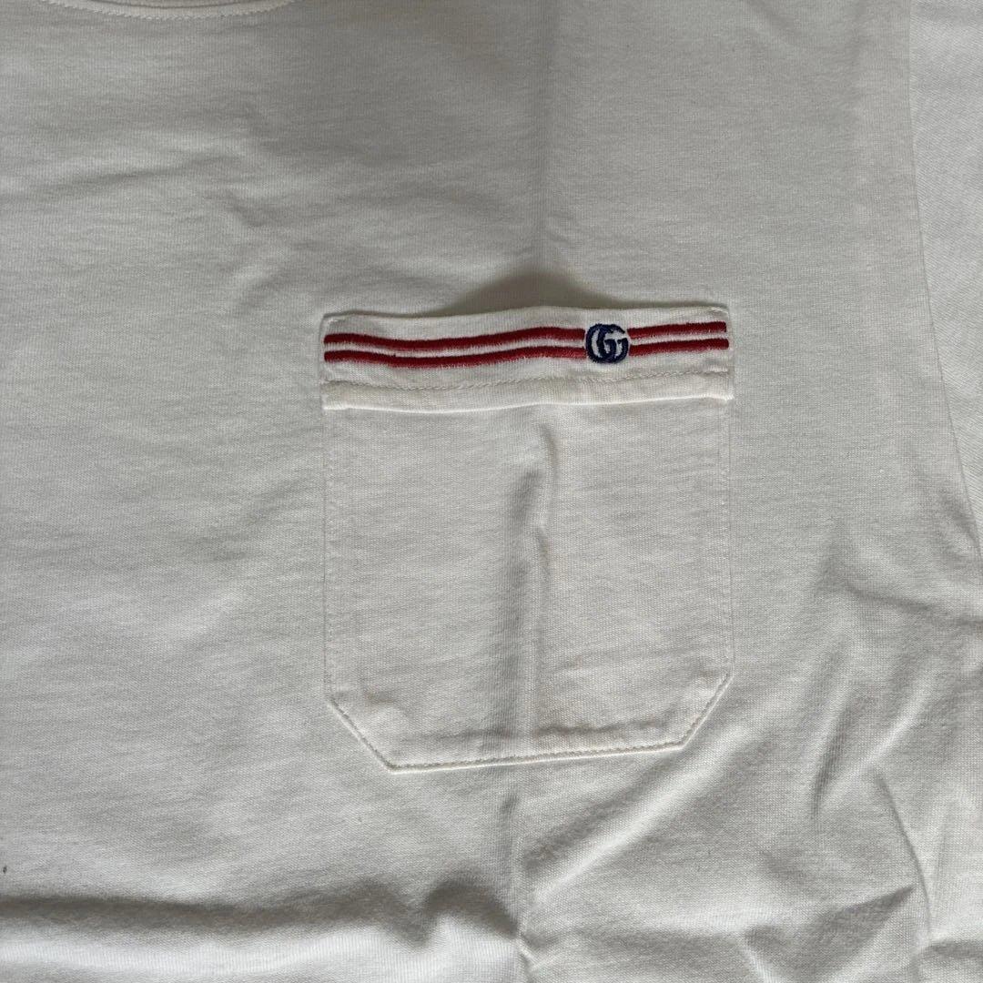 GUCCI ホワイト　白　Ｔシャツ トップス　Ｍ位
