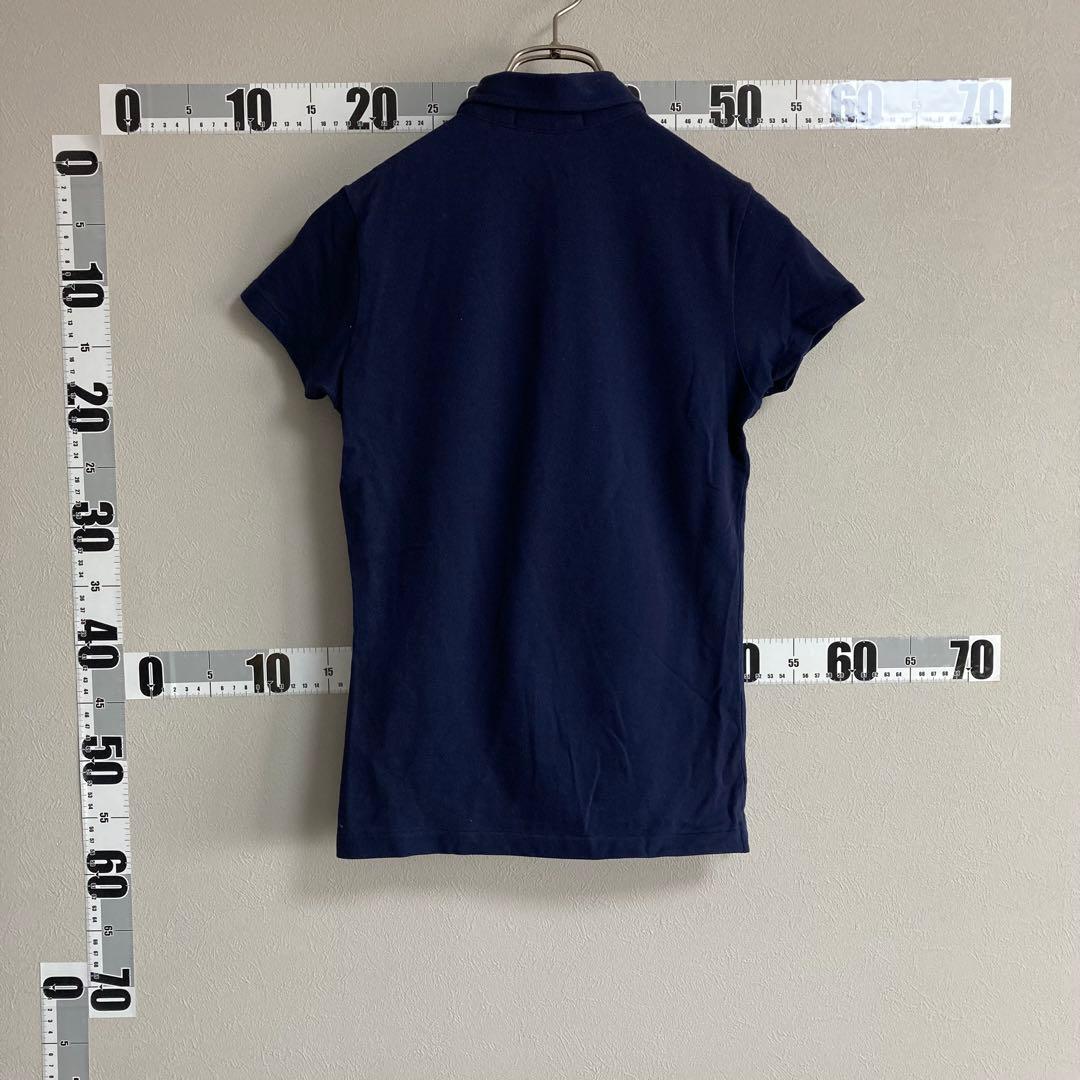 ポロラルフローレン RALPH LAUREN ポロシャツ ５つボタン 紺色 M